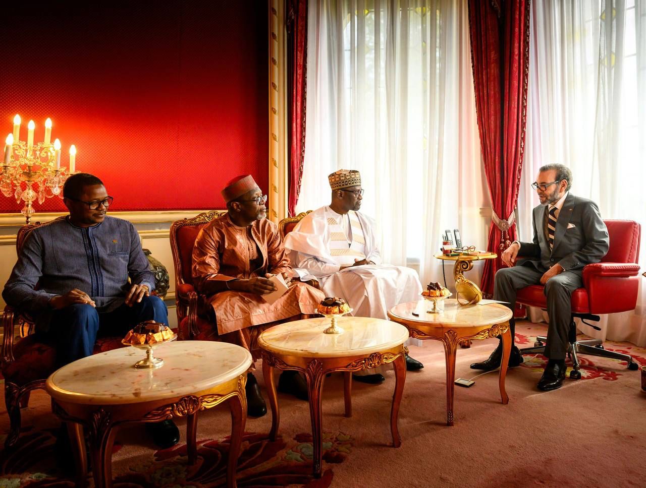 Coopération africaine  : le Roi Mohamad VI reçoit les chefs de la diplomatie de l&rsquo;AES